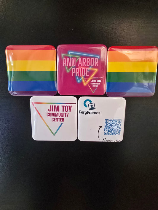 Pride Fundraiser Magnet Set: Supporting the Jim Toy Community Center